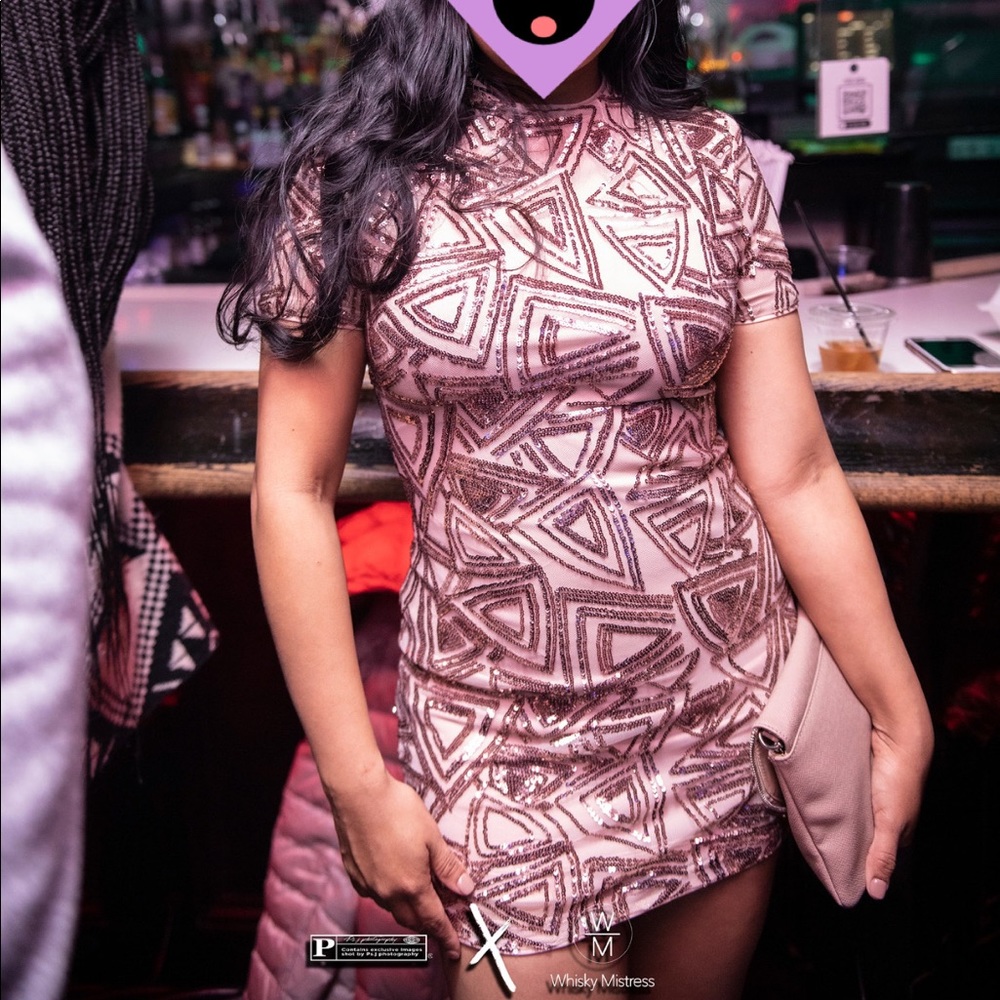 Sparkle pink dress from Forever 21 size small.